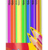 Ołówek trójkątny z gumką Neon p48 tuba Colorino Kids mix cena za 1szt