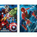 PROMO Karnet złoty Marvel Avengers / SpiderMan VERTE mix cena za 1 sztukę