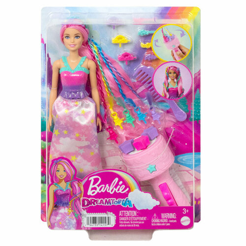 Barbie Dreamtopia Księżniczka Zakręcone pasemka HNJ06 MATTEL