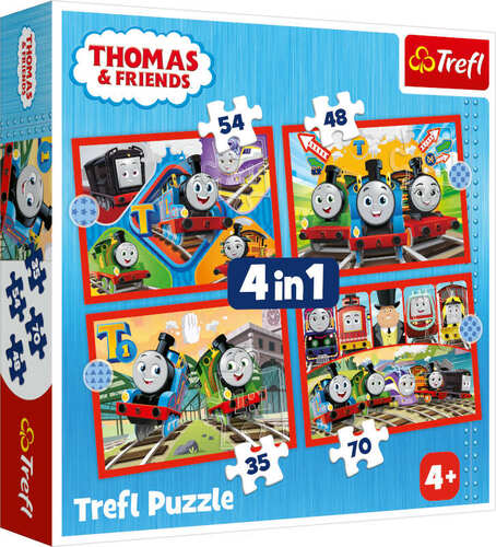Puzzle 4w1 Odjazdowy Tomek 34619 Trefl