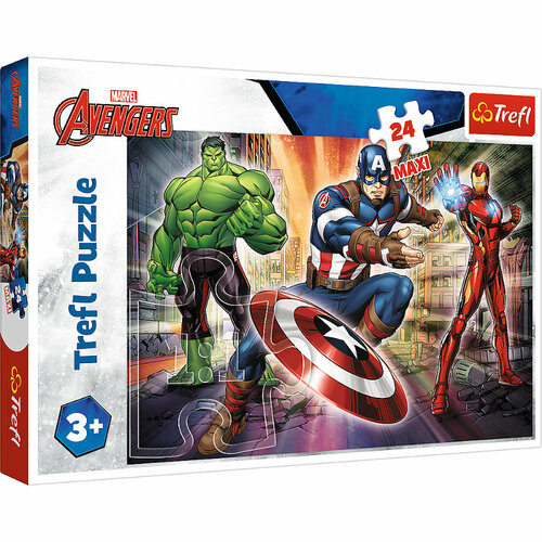 Puzzle 24el Maxi Avengers. W świecie Avengersów 14321 Trefl p8