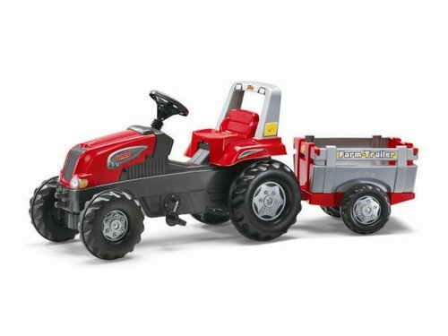 Traktor Junior czerwony z przyczepą 800261 ROLLY