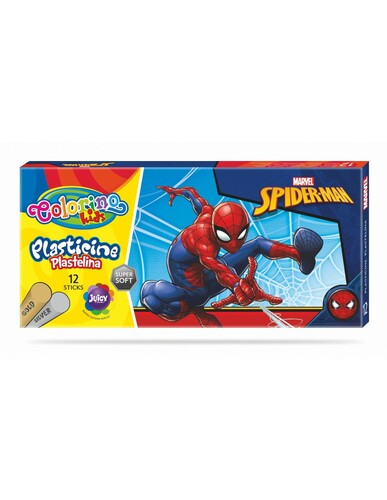 Plastelina 12 kolorów Colorino Kids Spiderman