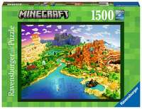 Puzzle 1500el World of Minecraft. Świat Minecrafta 171897 RAVENSBURGER