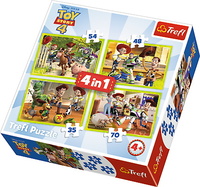 Puzzle 4w1 Ekipa zabawkowa Toy Story 4 34312 TREFL
