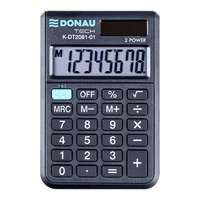 Kalkulator kieszonkowy Donau Tech K-DT2081 8 cyfr, funkcja pierwistka 90x60x11mm czarny