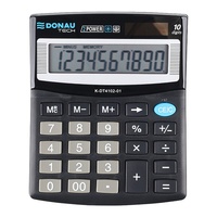 Kalkulator Donau Tech K-DT4102 10 cyfr 122x100x32mm czarny