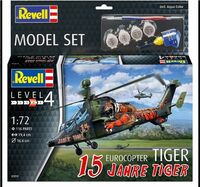 Helikopter do sklejania 1:72 63839 Eurocopter Tiger 15 Jahre Tiger Revell + 3 farbki, pędzelek, klej