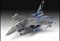 Samolot do sklejania 1:72 63844 F-16D Fighting Falcon Revell + 4 farbki, pędzelek, klej