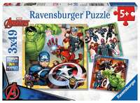 Puzzle 3x49el Avengers Marvel 080403 Ravensburger