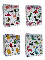 Torebka ozdobna prezentowa 4wz Dinusie 000C 18x23x12cm mix cena za 1 szt