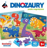 Genialny dzieciak Puzzle magnetyczne Dinozaury 118253