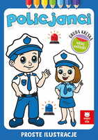 Kolorowanka Gruba kreska Policjanci. Books and fun