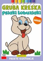 Kolorowanka Gruba kreska Psiaki łobuziaki. Books and fun