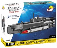 COBI 4846 Historical Collection WWII Okręt podwodny U-Boat XXVII Seehund 181 klocków