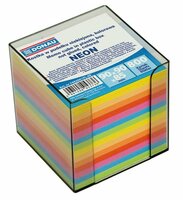 Kostka DONAU w pudełku nieklejona, kolorowa 800 kartek neon