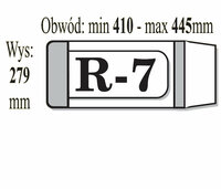 Okładka książkowa reg.R-7 wys. 279mm x obw. 410mm - 445mm p50 IKS cena za 1szt.