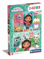 Clementoni Puzzle 2x60el Koci Domek Gabi. Gaby's Dollhouse 24804 p6