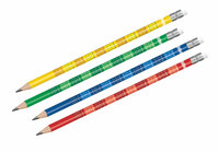 Ołówek z gumką i tabliczką mnożenia 66143 COLORINO, mix p60 cena za 1szt