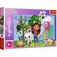 Puzzle 100el Koci Domek Gabi. Gabby's Dollhouse 16464 Trefl