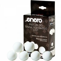 Piłeczki do tenisa stołowego 6szt białe ENERO 580482