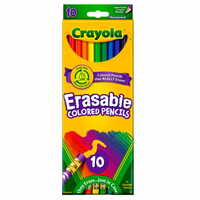 Kredki 10 kolorów ołówkowe ścieralne 3635 Crayola