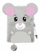 Pamiętnik z kłódką 3D włochacz A5 96k My Little Friend Mouse
