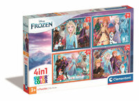 Clementoni Puzzle 4w1 Frozen. Kraina Lodu 21518