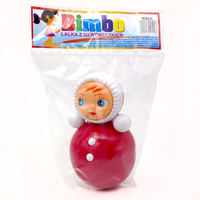 Bimbo wańka-wstańka lalka z dzwoneczkiem mała