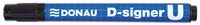 Marker permanentny DONAU D-Signer U, okrągły, 2-4mm (linia), czarny p10 cena za 1szt