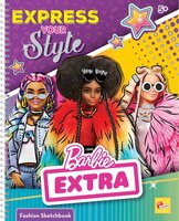 Szkicownik Barbie Express Your Style 12679 + 8 pisaków i naklejki