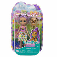 Enchantimals Lalka Penna Pug Mops + figurka Trusty HKN11 MATTEL