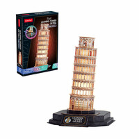 Puzzle 3D LED Krzywa wieża w Pizie 42el wersja nocna L535H Cubic Fun