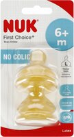 NUK MP Smoczek do butelki lateksowy 6-18m L First Choice+ op.2 szt. 10713243
