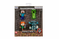 Figurki Minecraft 6,5cm 4szt - Steve, Creeper, Alex, Warden Jada