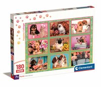 Clementoni Puzzle 180el Super Kolaż ze szczeniętami. Puppies Collage 29788