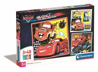 Clementoni Puzzle 3x48el Glow Racers. Cars Auta 25309