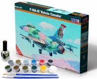 Model samolotu do sklejania F-16A-15 Halcon Cazador 1:72 + farby i klej