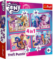 Puzzle 4w1 Kolorowe Kucyki Pony 34375 Trefl p8