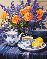 Malowanie po numerach z ramą 40x50cm Harmonia lawendy