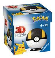 Puzzle kuliste 3D Pokemon. Kula czarno-żółta 112661 RAVENSBURGER
