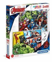 Clementoni Puzzle 2x60el The Avengers Marvel 21605