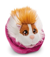 NICI 61333 Maskotka świnka morska karmelowo-biała 12cm w koszyku różowym