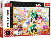 Puzzle 100el Minnie w salonie kosmetycznym. Minnie Mouse 16387 Trefl p12