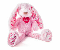 Maskotka Stella różowy królik, duży 38cm 94097 Lumpin
