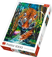 Puzzle 1000el Drapieżny tygrys 10528 Trefl p6