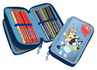 Piórnik dwukomorowy z wyposażeniem Bluey 48208516 Kids Euroswan