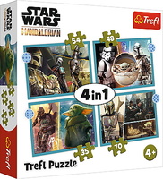 Puzzle 4w1 35,48,54,70el Mandalorian. Star Wars 34397 Trefl p8