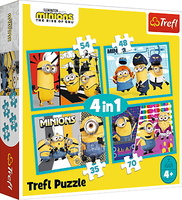 Puzzle 4w1 Wesoły świat Minionków 34339 Trefl p8