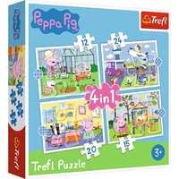 Puzzle 4w1 Wspomnienia z wakacji Świnki Peppy 34359 TREFL p8